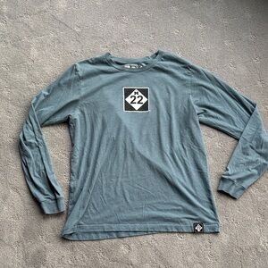 M-22 Men's Long Sleeve Graphic Tee in Slate Blue